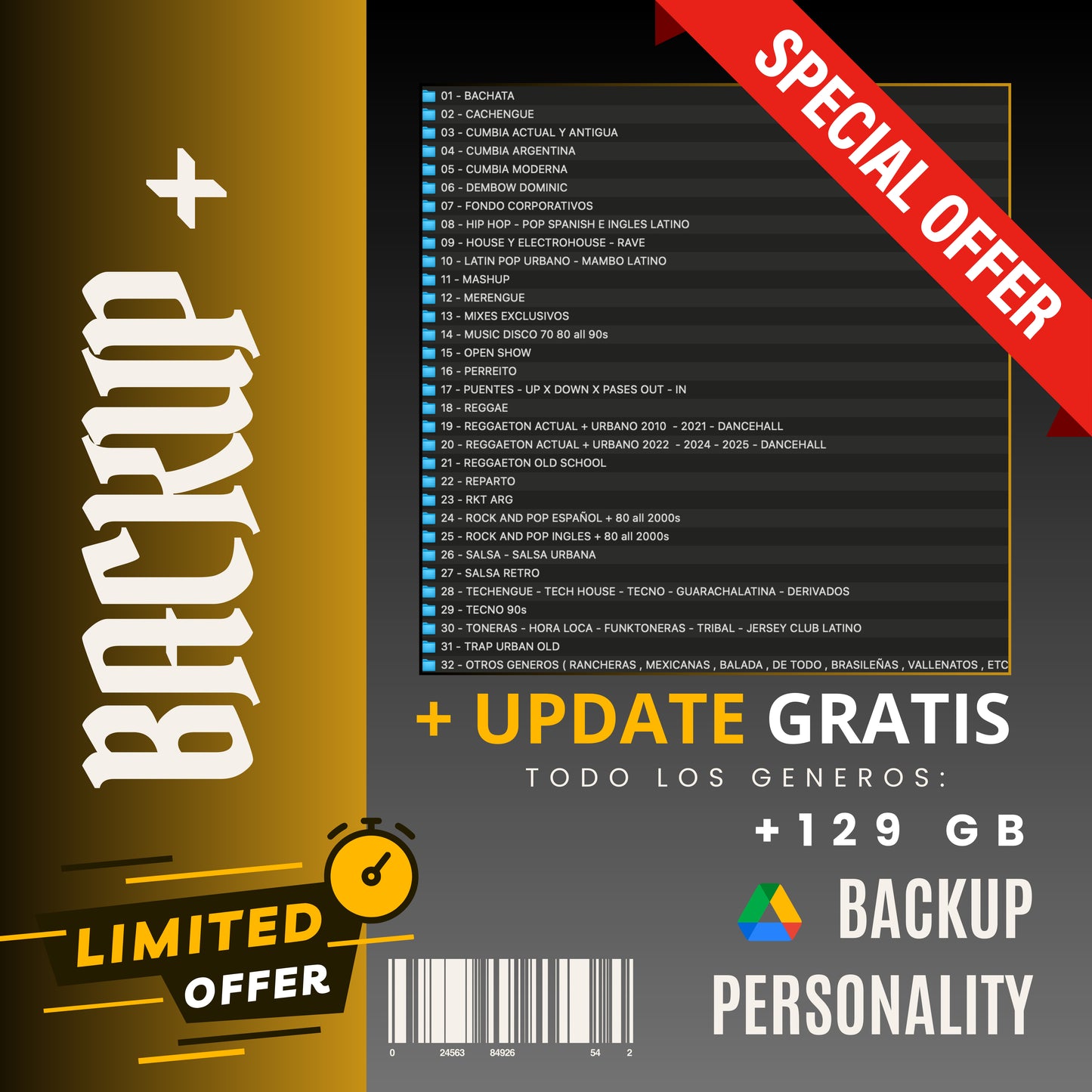 Backup Personality Juan Saavedra +129GB + 3 BACKUP TOTAL 2025