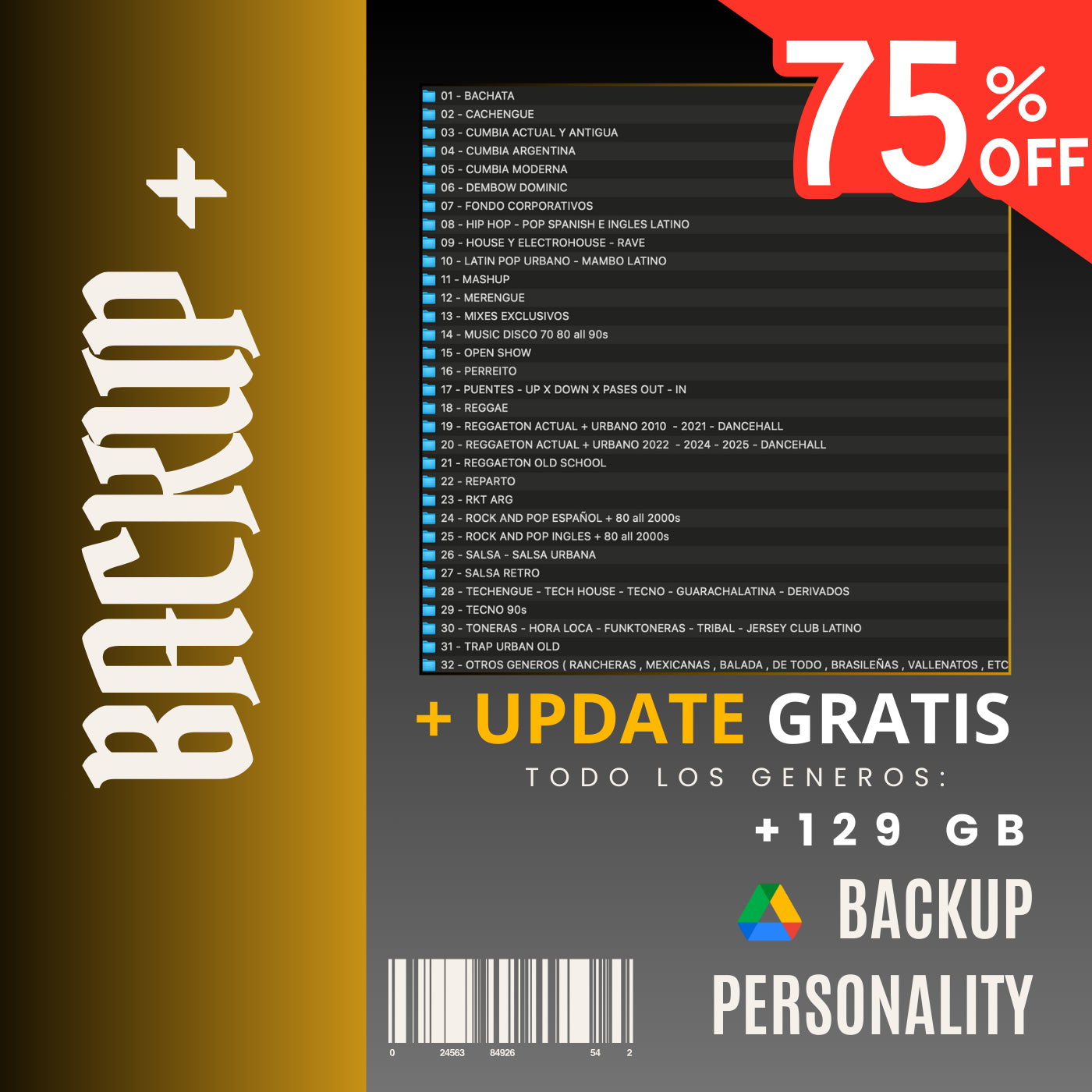 Backup Personality Juan Saavedra +129GB + 3 TOTAL BACKUP 2025