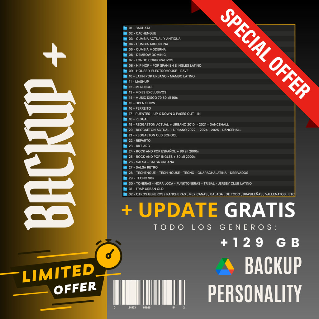 Backup Personality Juan Saavedra +129GB + 3 TOTAL BACKUP 2025