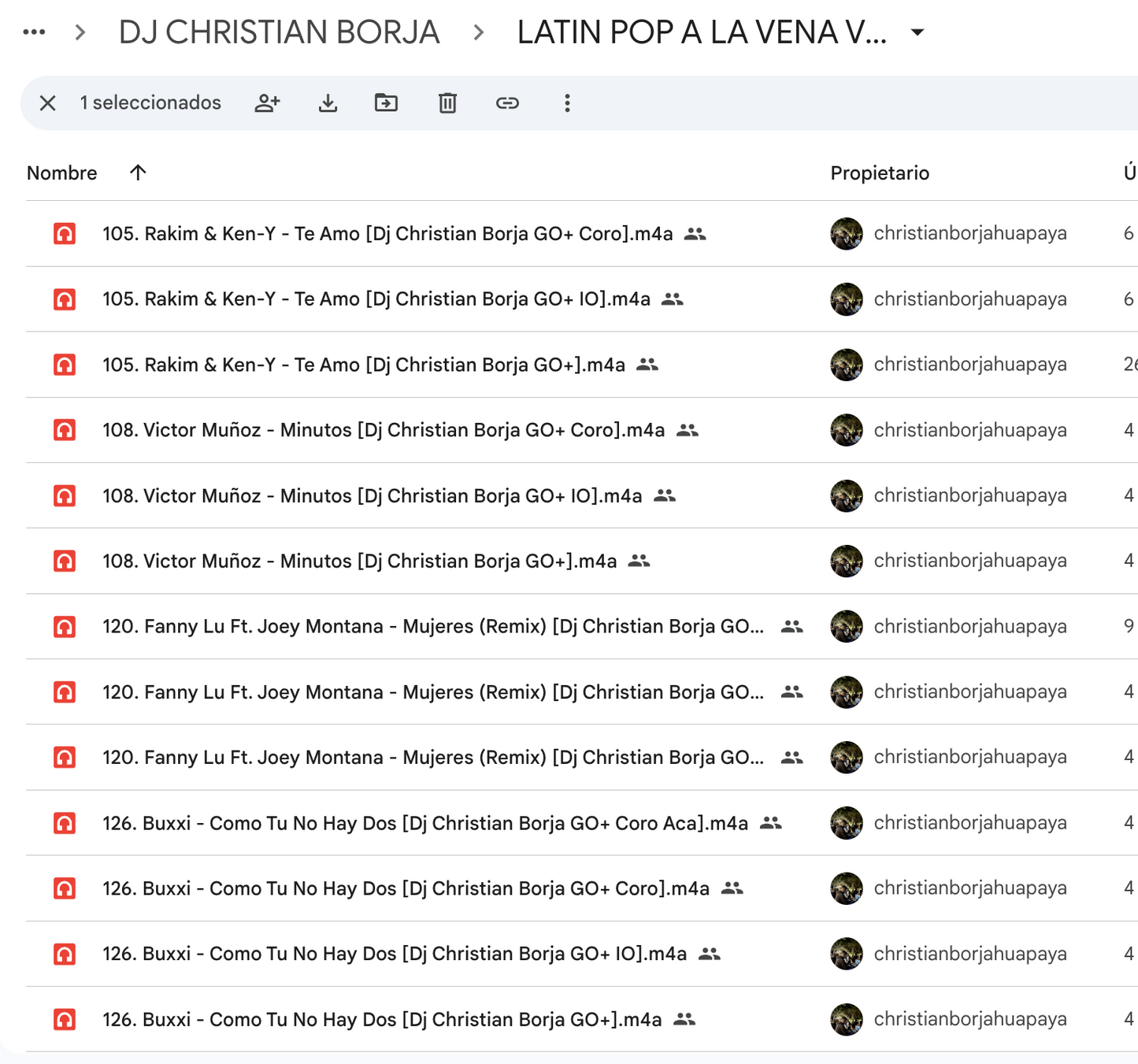 FREE X DJ CRISTHIAN BORJA X LATIN POP VOL.1