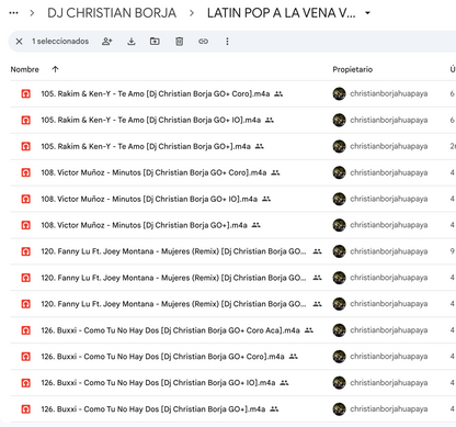 FREE X DJ CRISTHIAN BORJA X LATIN POP VOL.1