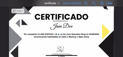 CLASS EDITION + IA 🤖 ( EDIT , MASHUP Y OPEN SHOW )